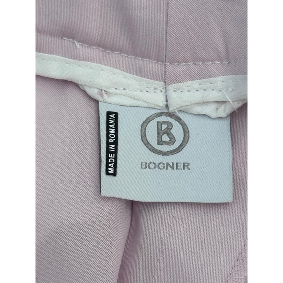Bogner Pink Pantsuit Women's Sz 4 Cotton Blend Blazer Set Preppy Designer Luxury - Picture 15 of 16